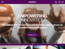 Tablet Screenshot of hanza.com